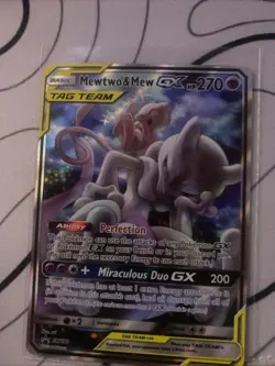 Mewtwo & Mew GX SM191 Holo Tag Team Promo Card - Image 1