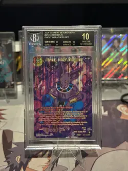 BGS 10 Black Label Dragon Ball Super Card Game Beerus Godly Greatness BT24-128 - Image 1