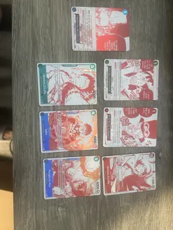 One Piece 3rd Anniversary Treasure Campaign Promo Full Set of 7 Cards ENGLISH NM - Image 2