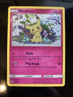 Mimikyu Promo SM163 Team Up Blister Pokemon Card Sun & Moon - Image 1