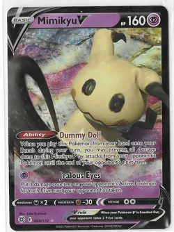 Mimikyu V 068/172 Pokemon TCG Brilliant Stars Sword & Shield Ultra Rare Card NM - Image 1
