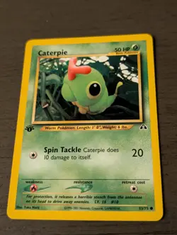 CATERPIE - 1st Edition Neo Discovery - 53/75 - Common - Pokemon Card - - Image 1