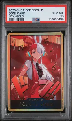 2025 ONE PIECE JAPANESE EB03-ONE PIECE HEROINES EDITION- DON!! CARD PSA 10 - Image 1