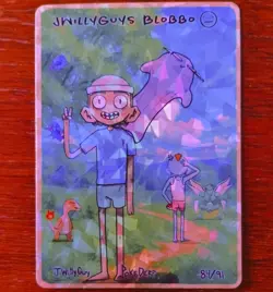Pokederp Jwillyguys Blobbo (Ditto) 84/91 Cracked Ice Holo Set 3 Pokemon Card - Image 1