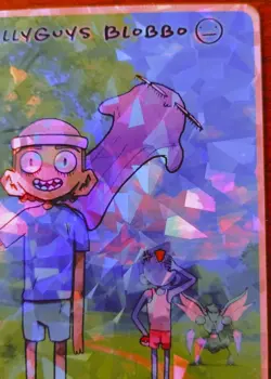 Pokederp Jwillyguys Blobbo (Ditto) 84/91 Cracked Ice Holo Set 3 Pokemon Card - Image 3