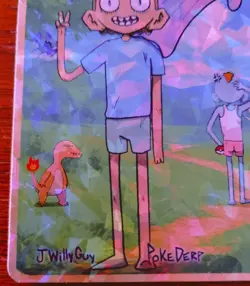 Pokederp Jwillyguys Blobbo (Ditto) 84/91 Cracked Ice Holo Set 3 Pokemon Card - Image 4