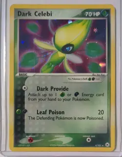 Dark Celebi 4/101 Hidden Legends Holo Rare Pokemon TCG Card - MP - Image 1