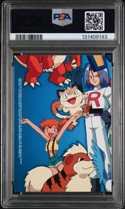 1999 TOPPS POKEMON SER 1 CHARACTER CARDS #TV8 GARY OAK PSA 8 - Image 2