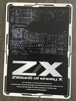 Z/X Zillions of Enemy X - Wicked Heart of Chaos with Chaos - WR Foil Card - Image 2