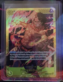 One Piece Card Game TCG - Portgas.D.Ace OP07-119 SEC English Holo - Image 1