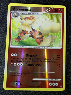 ARCANINE 50/147 Reverse Holo Supreme Victors 2009 Pokemon Uncommon Card MP - Image 1