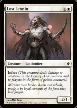 MTG - Lost Leonin - New Phyrexia - NM, English Magic FLAT RATE SHIP - Image 1