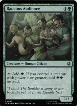 Raucous Audience - FOIL - C Avatar: The Last Airbender 190 - MTG - Image 1