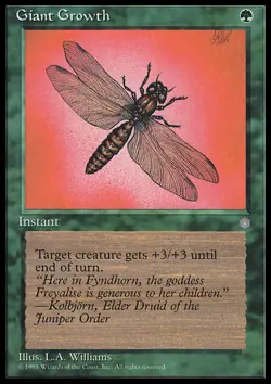 MTG GIANT GROWTH PLAYED - CRESCITA GIGANTE 183 - IA - MAGIC - Image 1