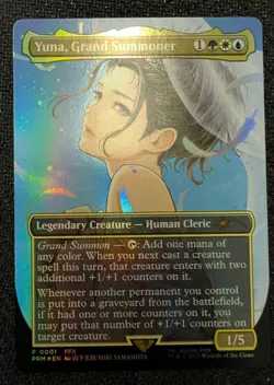 MTG Final Fantasy Promo Foil Yuna, Grand Summoner (NM) - Image 1