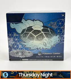 POKEMON CENTER TCG SCARLET & VIOLET STELLAR CROWN ELITE TRAINER BOX ETB - Image 1