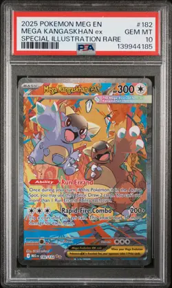2025 POKEMON MEGA EVOLUTION SPECIAL ILLUSTRATION RARE MEGA KANGASKHAN EX PSA 10 - Image 1