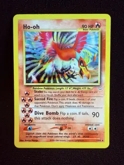 2001 Ho-oh 07/64 - Neo Revelation - Holo Rare Vintage Pokemon TCG WoTC - Image 1