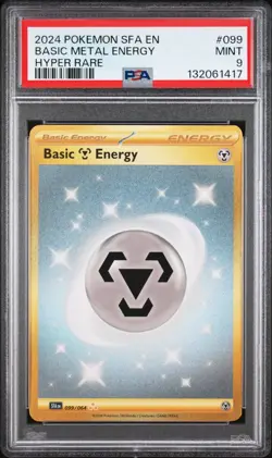 2024 Pokemon Shrouded Fable SFA En Basic Metal Energy Hyper Rare #099 PSA 9 Mint - Image 1