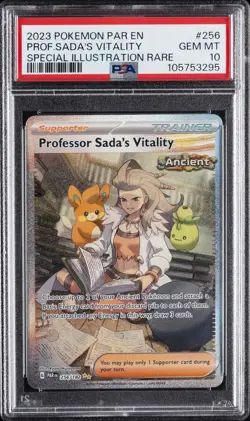 2023 POKEMON PAR SPECIAL ILLUSTRATION RARE #256 PROFESSOR SADA'S VITALITY PSA 10 - Image 1