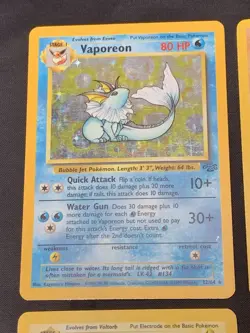 Vintage Holo Rare Pokemon Cards WOTC 1999 Base Set, Fossil, Jungle MP/HP Raichu - Image 2