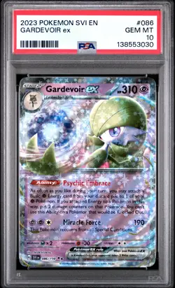 2023 POKEMON SVI EN-SCARLET & VIOLET #086 GARDEVOIR EX PSA 10 - Image 1