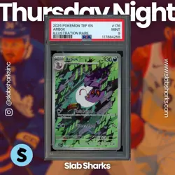 2024 POKEMON SV TEMPORAL FORCES - TEF EN #176/162 ARBOK ILLUSTRATION RARE PSA 9 - Image 1
