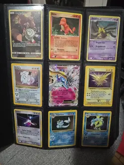 Pokemon Collection Binder lot over 200 cards Vintage Mid Era Look Read - Image 1