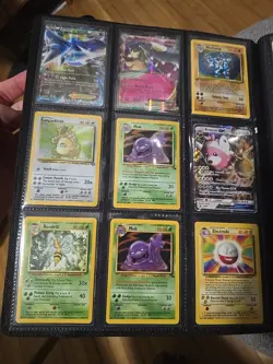 Pokemon Collection Binder lot over 200 cards Vintage Mid Era Look Read - Image 2
