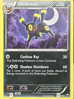 Pokemon Card TCG Umbreon 61/108 Dark Explorers 2012 Non Holo Uncommon - Image 5