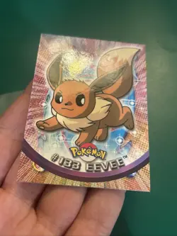 2000 Topps Pokemon TV Animation Edition Series 3 Non Holo #133 Eevee Blue Label - Image 4