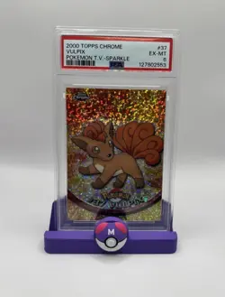 PSA 6 Topps Pokemon Vulpix Sparkle - Image 1