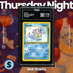 2000 POKEMON NEO GENESIS 1ST EDITION #80/111 TOTODILE TAG 7.5 - Image 1