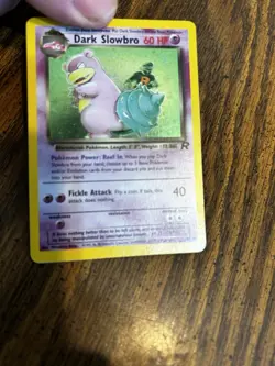 Pokemon Dark Slowbro 12/82 Team Rocket Holo Rare NM/VLP - Image 3