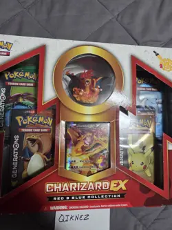 New Sealed Pokemon 20th Anniversary Charizard EX Red and Blue Collection Box - Image 5