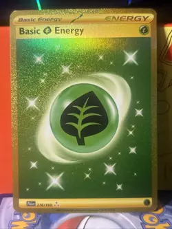 Pokemon TCG - Basic Leaf Energy 278/193 - Paldea Evolved English - Gold - Image 1