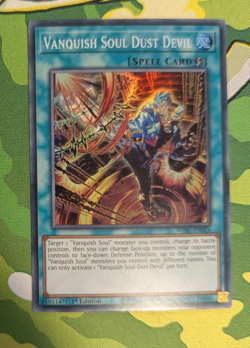 Vanquish Soul Dust Devil WISU-EN024 Yu-Gi-Oh! Wild Survivors 1st Ed SUPER RARE - Image 1