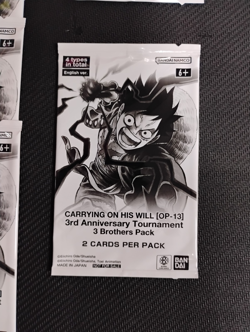 10x One Piece Carrying On His Will 3rd Anniversary 3 Brothers Pack *SEALED* - Image 2