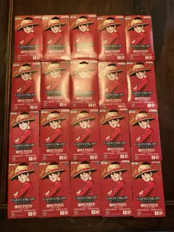 OP-13 20x Sleeved Booster Packs Of One Piece: Carrying On His Will BRAND NEW - Image 1