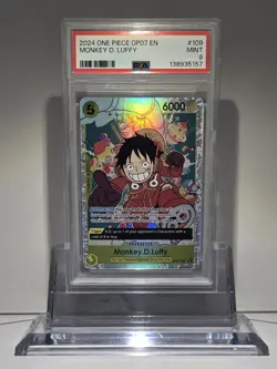 2024 ONE PIECE 500 YEARS IN FUTURE 109 MONKEY D. LUFFY OP07-109 PSA 9 English - Image 1