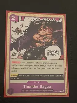 One Piece Romance Dawn Thunder Bagua OP01-119 Foil NM Rare English - Image 1
