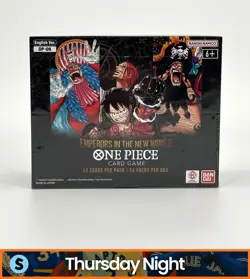 ONE PIECE TCG OP-09 EMPERORS IN THE NEW WORLD 24 PACK FACTORY SEALED BOOSTER BOX - Image 1