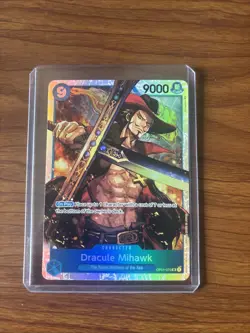 One Piece Dracule Mihawk OP01-070 SR Premium Booster -The Best- Foil - Image 1