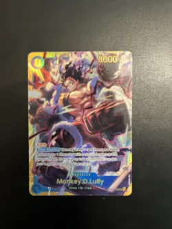 Monkey.D.Luffy OP11-118 Secret Rare A Fist of Divine Speed ONE PIECE TCG - Image 1