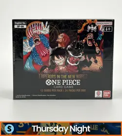 ONE PIECE TCG OP-09 EMPERORS IN THE NEW WORLD 24 PACK FACTORY SEALED BOOSTER BOX - Image 1