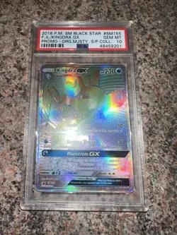 🔥 PSA 10 GEM MINT Kingdra GX SM155 ✨ Black Star Promo Pokemon Card 🔥 - Image 2