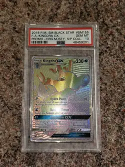 🔥 PSA 10 GEM MINT Kingdra GX SM155 ✨ Black Star Promo Pokemon Card 🔥 - Image 5