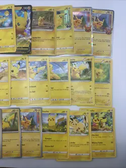 25 Different Pikachu Pokemon TCG Card Lot - Base Set Jungle WOTC Holo + More - Image 5