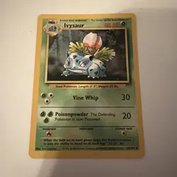 Pokemon Ivysaur Base Set Card 30/102 Rare NM/LP Condition See Pictures - Image 1