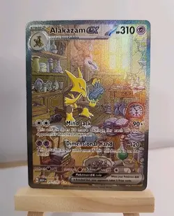 Pokemon Alakazam EX TCG Card 201/165 Scarlet & Violet 151 Series SIR NM - Image 1